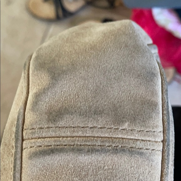 Michael Kors Python Dark Sand Suede Shoulder - Picture 9 of 9